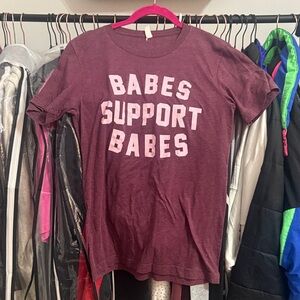 Bella Canvas Kids Tee - Burgundy with White Print